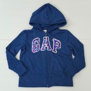 Gap flip sequin jacket with hood and pocket